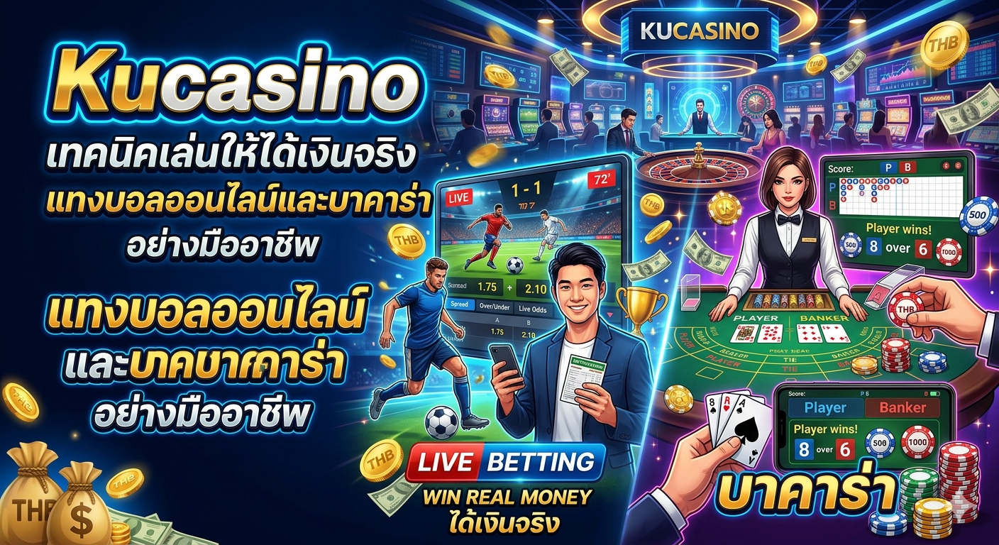 Read more about the article Kucasino เทคนิคเล่นให้ได้เงินจริง แทงบอลออนไลน์และบาคาร่าอย่างมืออาชีพ