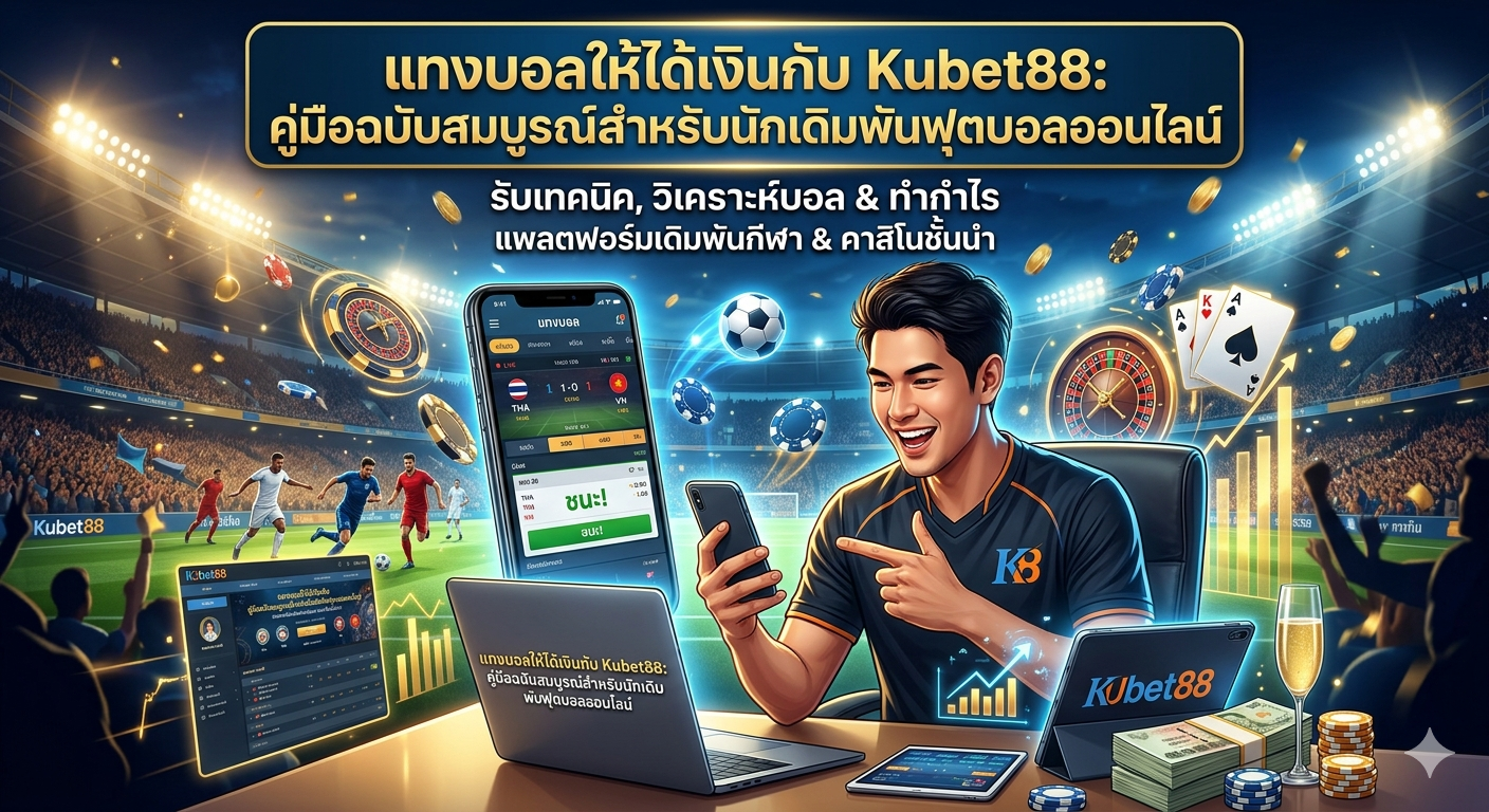 Read more about the article แทงบอลให้ได้เงินกับ Kubet88: คู่มือฉบับสมบูรณ์สำหรับนักเดิมพันฟุตบอลออนไลน์