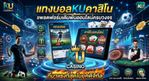 Read more about the article แทงบอลKuคาสิโน แพลตฟอร์มเดิมพันออนไลน์ครบวงจร ที่มาแรงที่สุดในยุคดิจิทัล